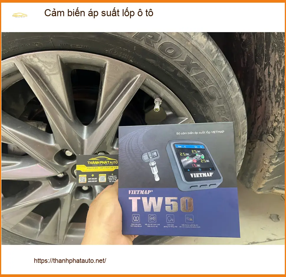 Anh Khang lắp cảm biến áp suất lốp Kona ở Tân Bình để đi xa an toàn ảnh thực tế 2