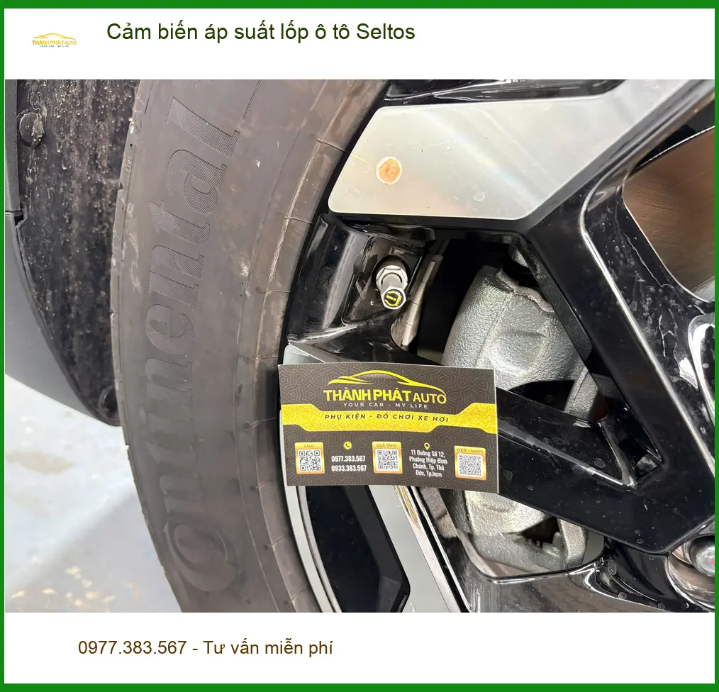Chị Hà Vy lắp cảm biến áp suất lốp ô tô Seltos Quận 1 đảm bảo an toàn ảnh thực tế 2