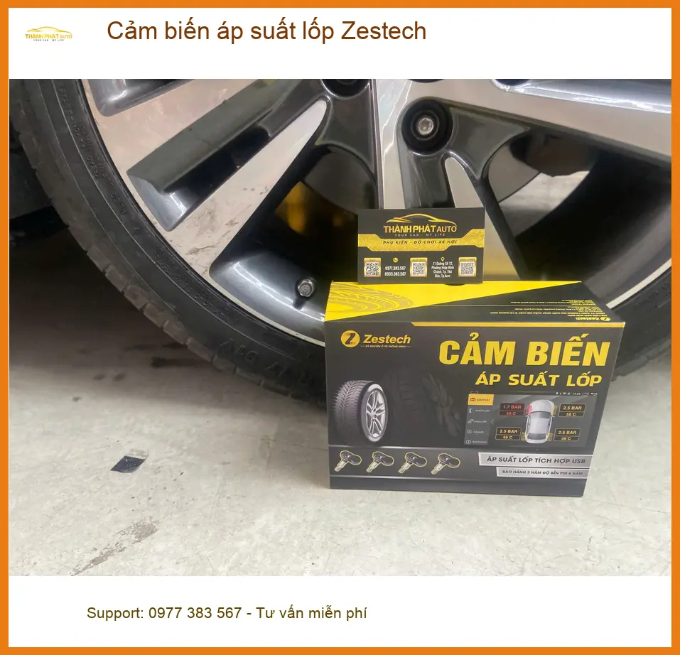 Anh Quang Minh lắp Cảm biến áp suất lốp Zestech tại Quận 6 cho Creta ảnh thực tế 2