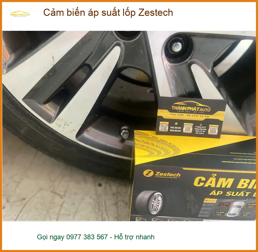 Chú Minh lắp Cảm biến áp suất lốp Zestech cho Kia K3 tại Quận 9 an toàn ảnh thực tế 2