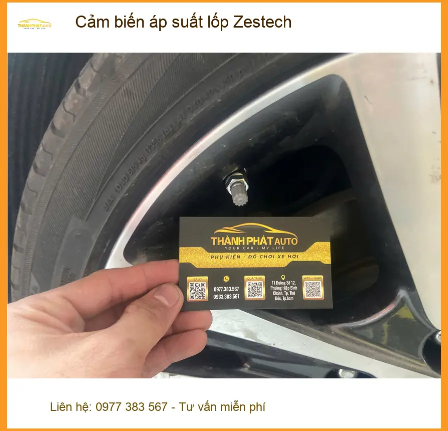 Chú Minh lắp Cảm biến áp suất lốp Zestech cho Kia K3 tại Quận 9 an toàn ảnh thực tế 3