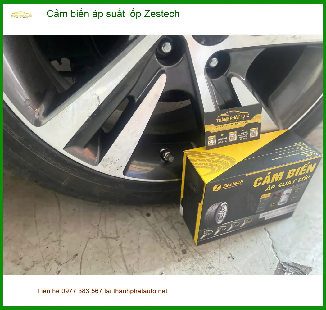 Chú Minh lắp Cảm biến áp suất lốp Zestech cho Kia K3 tại Quận 9 an toàn ảnh thực tế 5