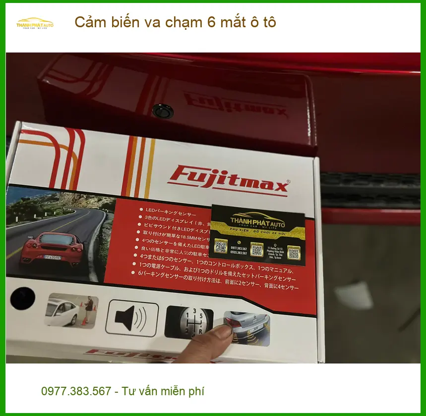 Anh Khôi lắp cảm biến va chạm 6 mắt ô tô Hyundai Accent Hóc Môn an toàn ảnh thực tế 3
