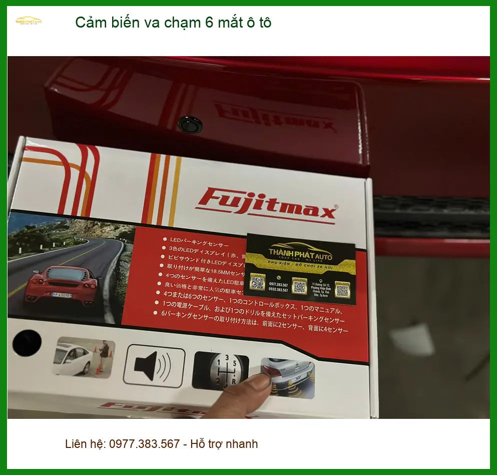 Anh Tùng lắp cảm biến va chạm 6 mắt ô tô Kia K3 ở Bình Thạnh tránh va quẹt ảnh thực tế 3