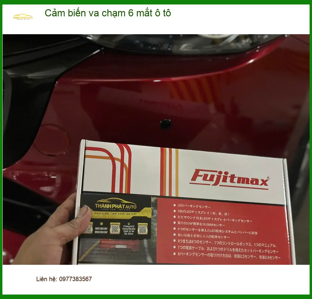 Anh Khang lắp cảm biến va chạm 6 mắt ô tô cho Toyota Fortuner tại Cần Giờ để đỗ xe an toàn ảnh thực tế 4