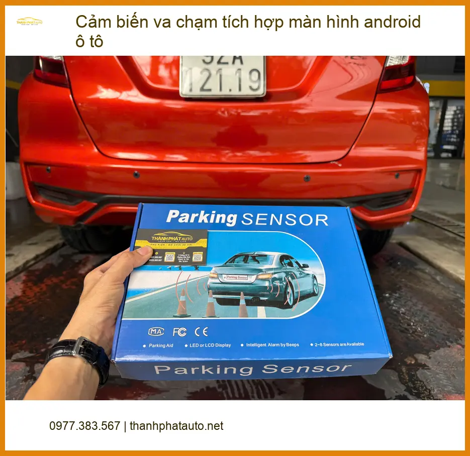 Anh Tùng lắp cảm biến va chạm màn hình android cho xe bán tải ở Củ Chi ảnh thực tế 2