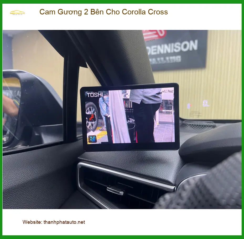 Anh Dũng lắp cam gương 2 bên cho Corolla Cross tại Quận 8 vì hay đậu xe vào hẻm nhỏ ảnh thực tế 4