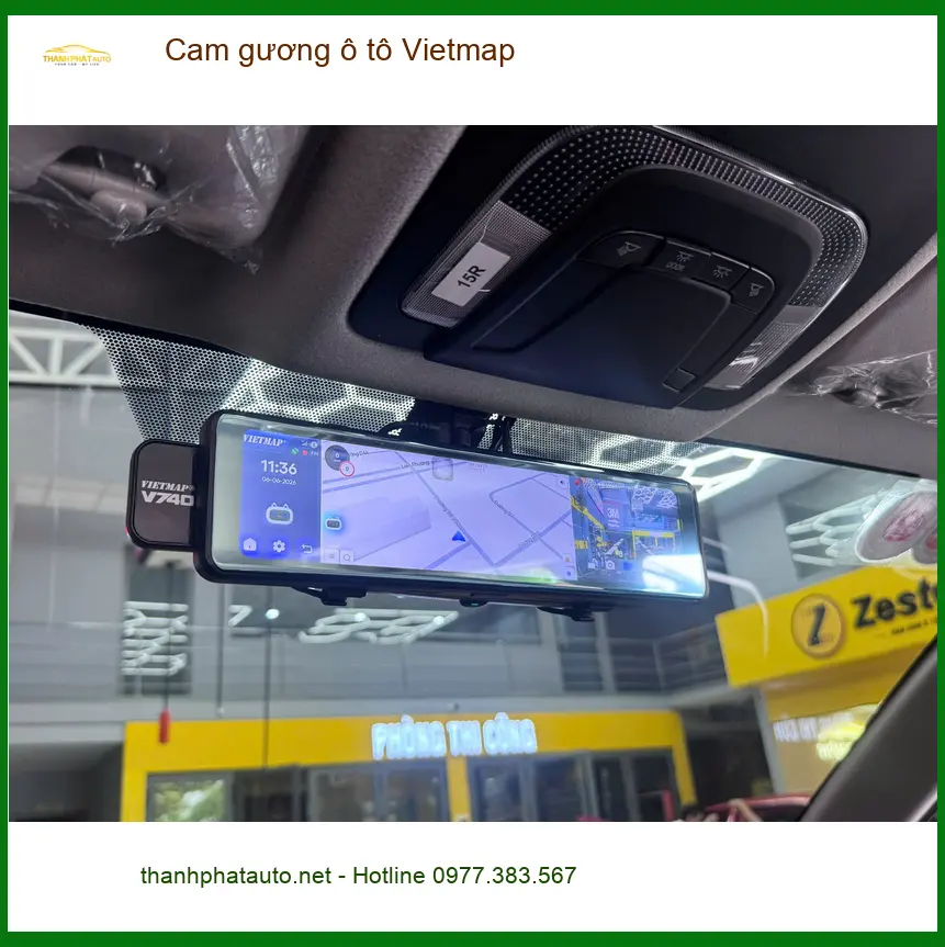 Chị Mai lắp cam gương Vietmap cho Fadil tại Bình Thạnh, an tâm hơn ảnh thực tế 4