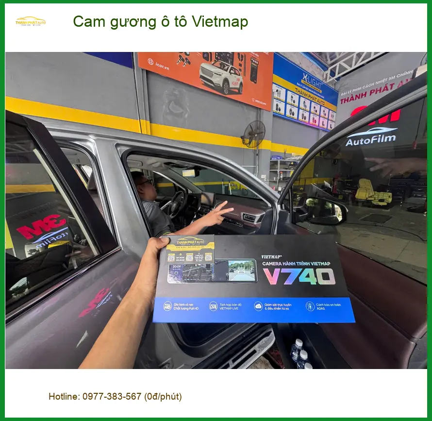 Anh Minh lắp cam gương Vietmap cho Toyota Camry ở Quận 4 đảm bảo an toàn ảnh thực tế 2