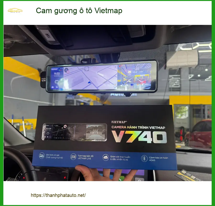 Anh Minh lắp cam gương Vietmap cho Toyota Camry ở Quận 4 đảm bảo an toàn ảnh thực tế 3