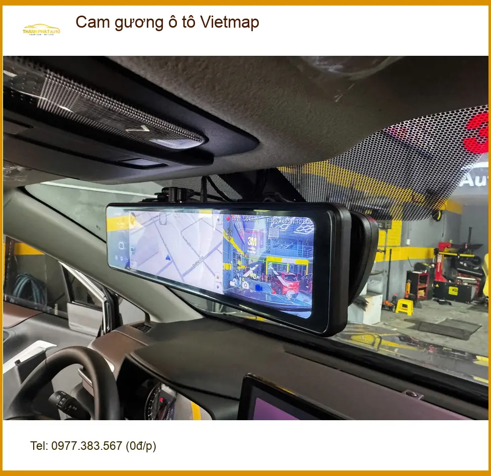Chị Lan Anh lắp cam gương Vietmap cho Honda HR-V tại Quận Thủ Đức để lùi xe an toàn hơn ảnh thực tế 2