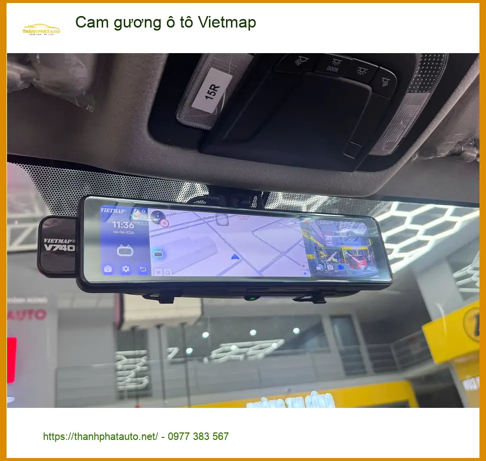 Chị Lan Anh lắp cam gương Vietmap cho Honda HR-V tại Quận Thủ Đức để lùi xe an toàn hơn ảnh thực tế 3
