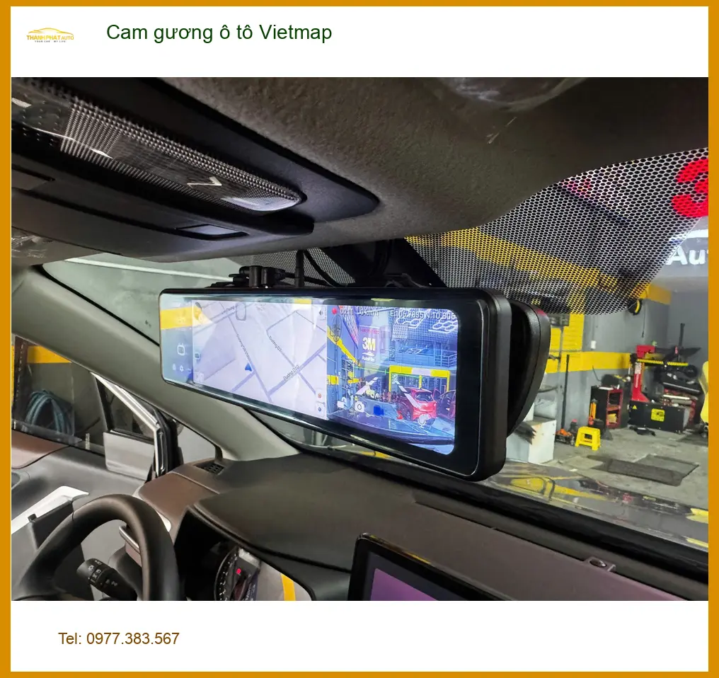 Anh Tấn lắp cam gương ô tô Vietmap cho Honda HR-V tại Quận 6 để tiện quan sát điểm mù ảnh thực tế 4