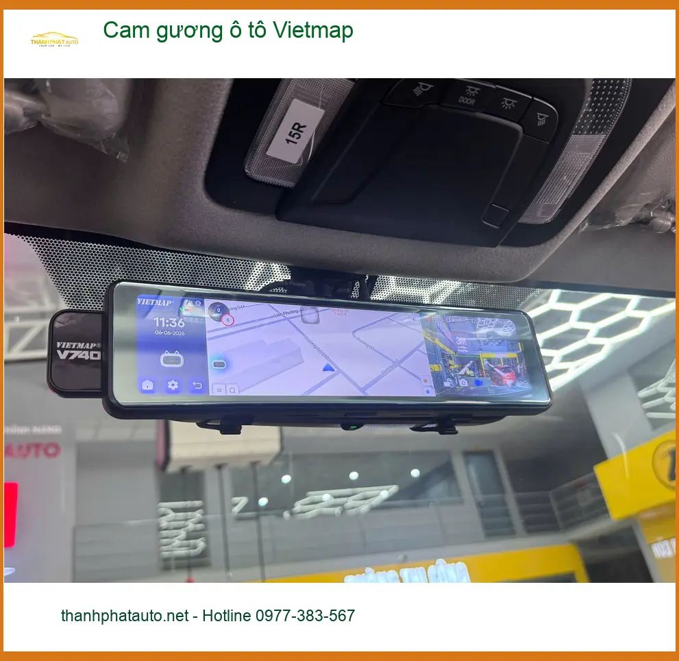 Anh Kiên lắp Cam gương ô tô Vietmap cho Hyundai Accent ở Quận Phú Nhuận