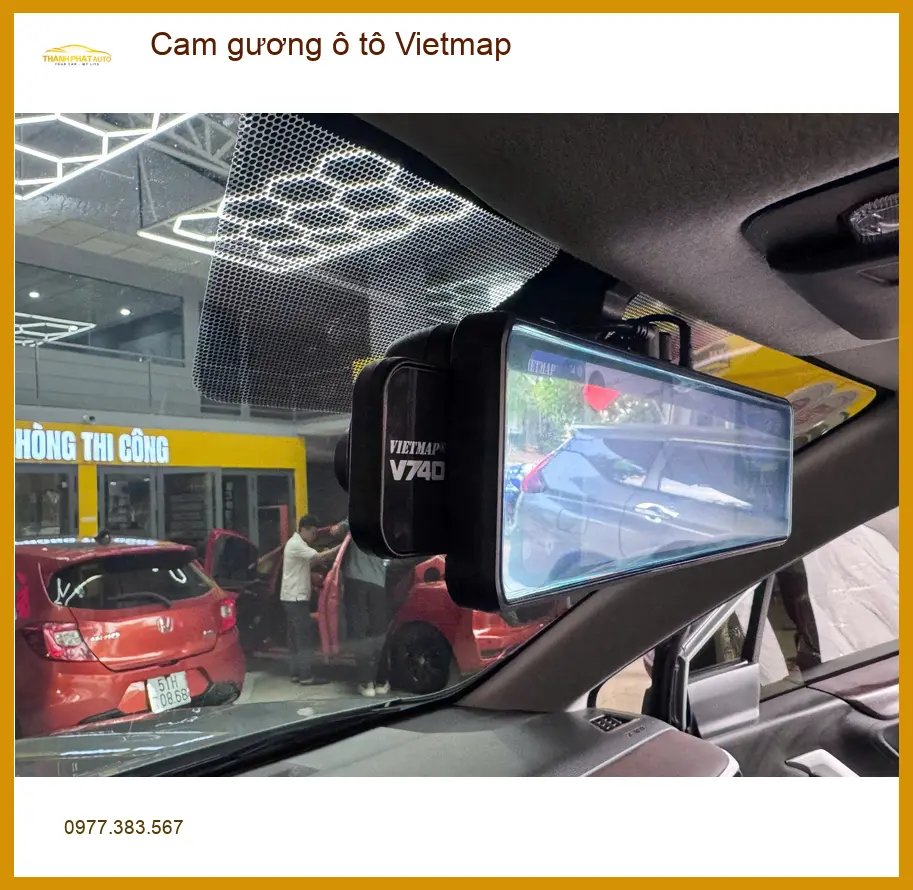 Anh Tuấn lắp Cam gương ô tô Vietmap cho Toyota Vios tại Quận 11 tránh va quệt