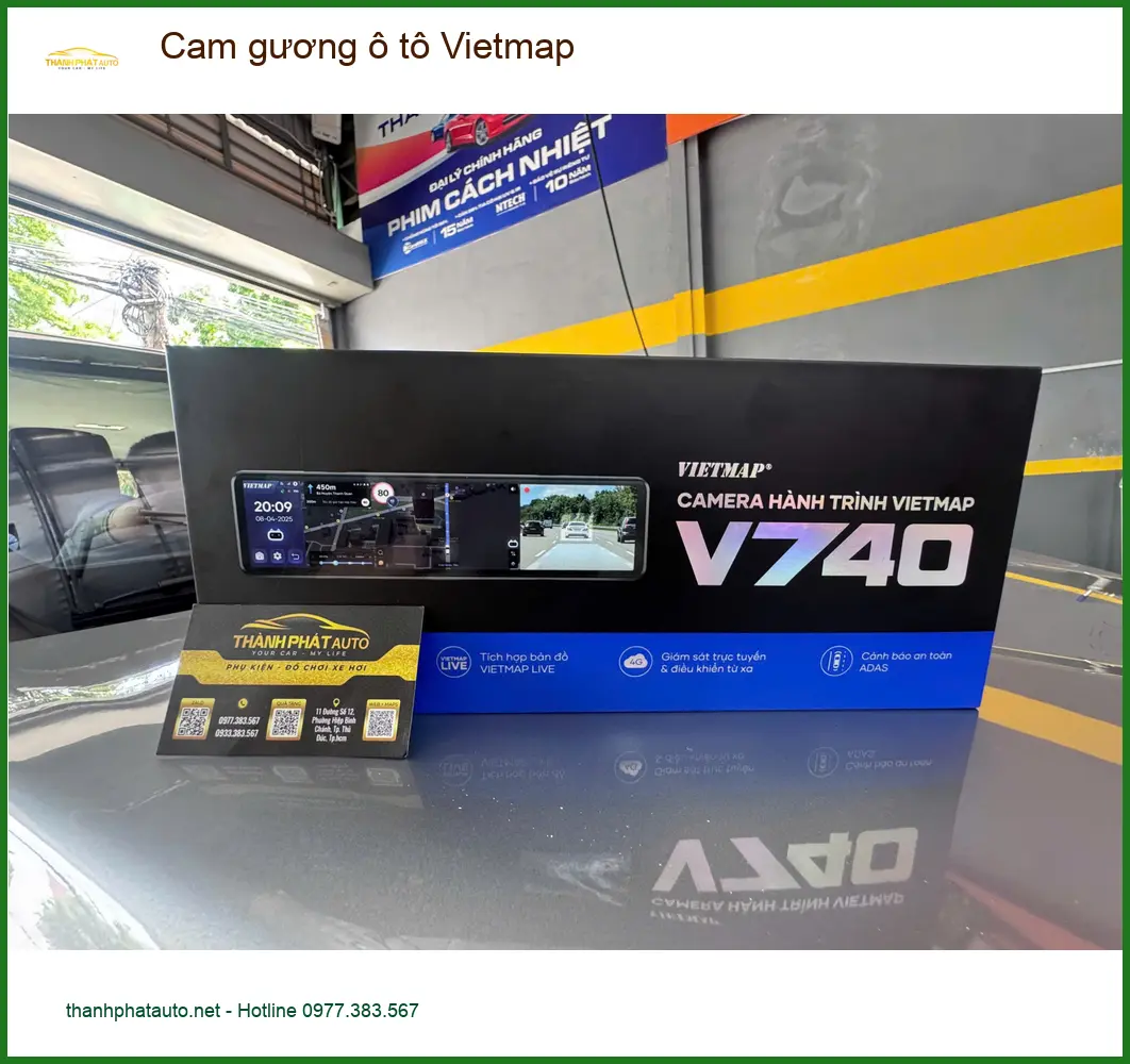 Anh Tuấn lắp Cam gương ô tô Vietmap cho Toyota Vios tại Quận 11 tránh va quệt ảnh thực tế 2