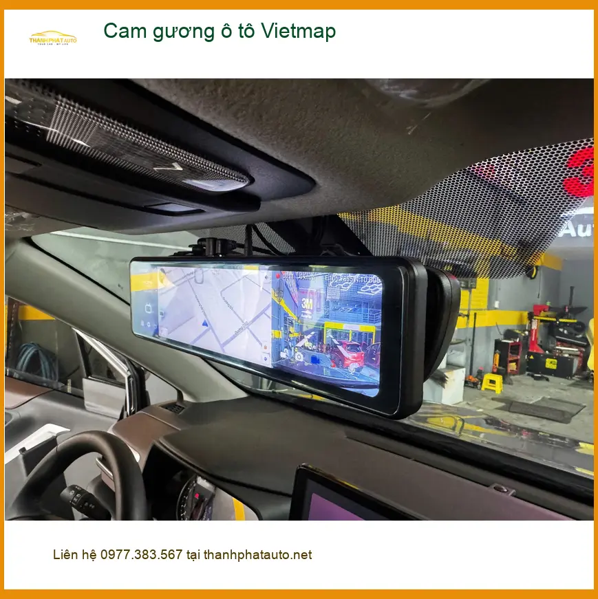 Anh Tuấn lắp Cam gương ô tô Vietmap cho Toyota Vios tại Quận 11 tránh va quệt ảnh thực tế 3