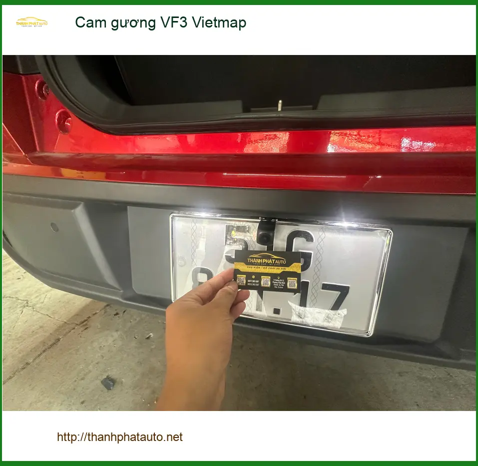Chị Mai Anh lắp cam gương Vietmap cho VinFast VF3 tại Quận 2 để lái xe an toàn hơn ảnh thực tế 2