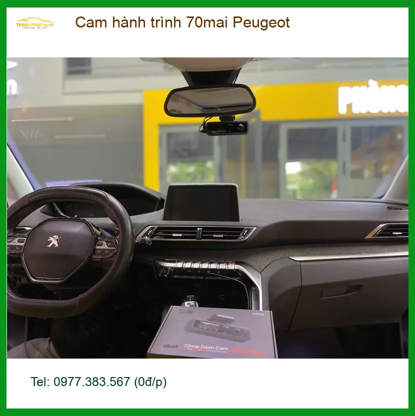 Chị Thúy lắp cam hành trình 70mai cho Peugeot 3008 tại Phú Nhuận ảnh thực tế 4