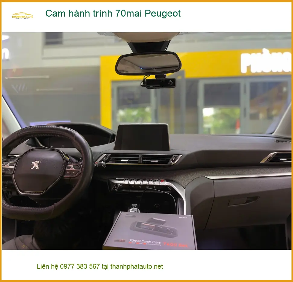Anh Quang lắp cam hành trình 70mai cho Peugeot 3008 tại Quận 1 ảnh thực tế 5