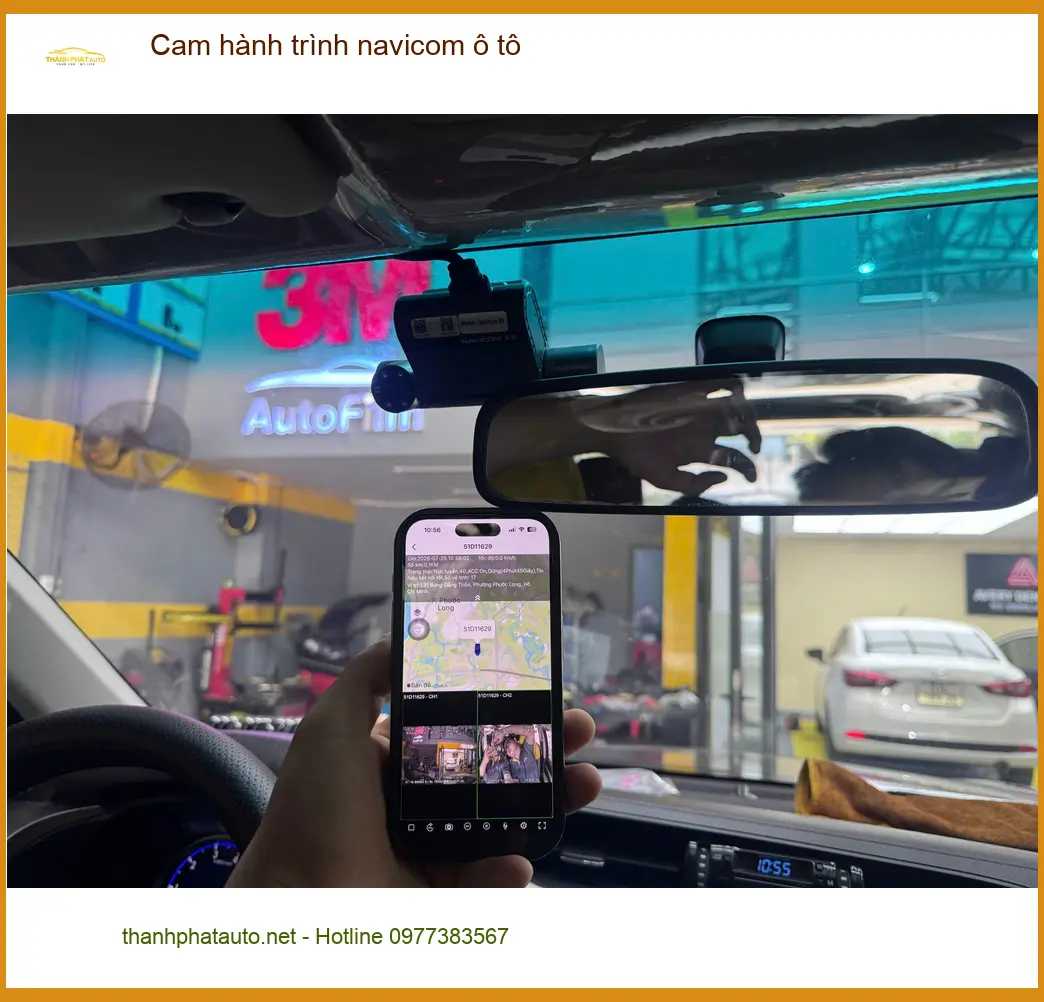 Chú Phiệt lắp cam hành trình Navicom ô tô cho Honda CRV tại Quận 2 ảnh thực tế 5