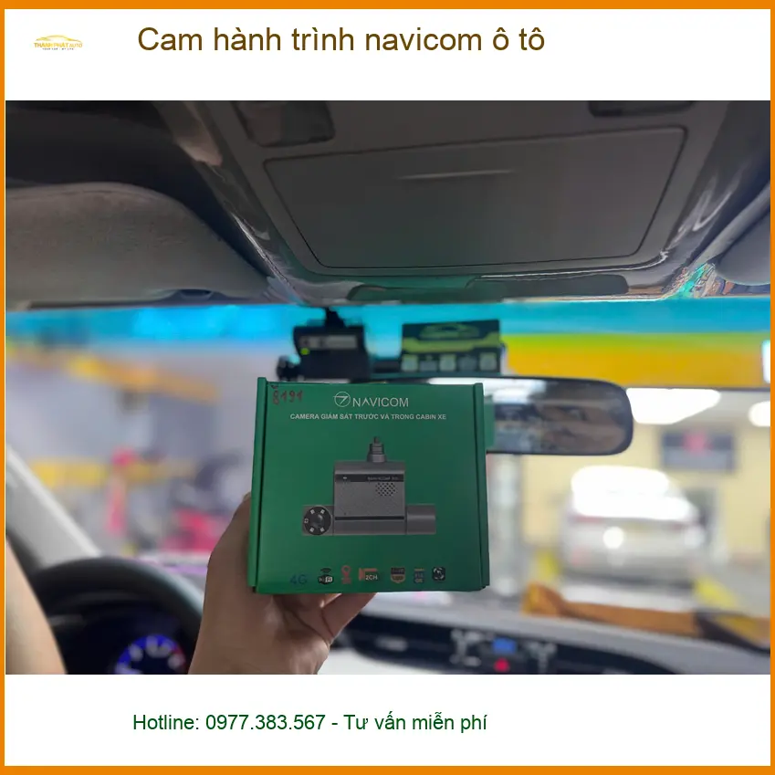 Chị Thanh lắp Cam hành trình Navicom ô tô cho Hyundai Santa Fe tại Quận 8 ảnh thực tế 4