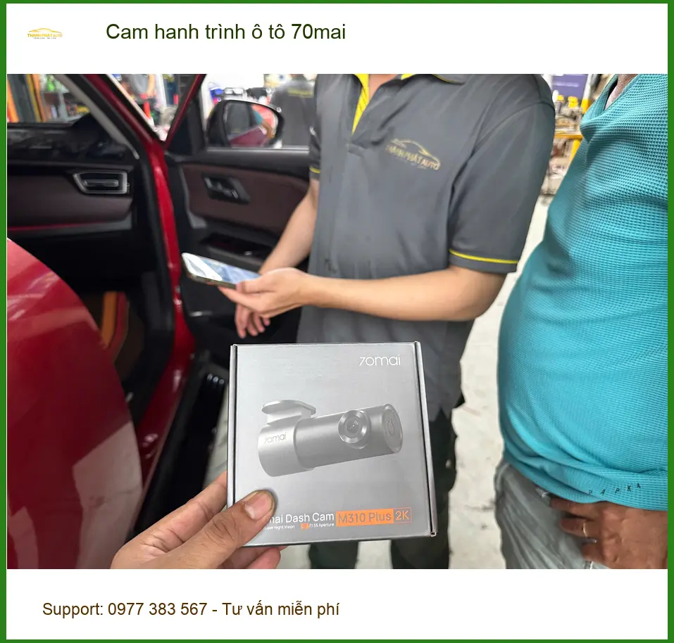Anh Cường lắp Cam hành trình 70mai cho Hyundai Santa Fe tại Quận Thủ Đức ảnh thực tế 2