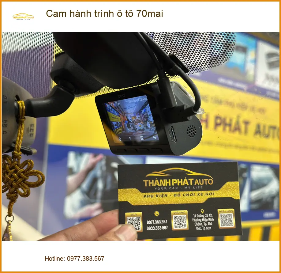 Anh Tuấn Anh lắp cam hành trình ô tô 70mai cho Honda CRV tại Quận 7 để yên tâm di chuyển ảnh thực tế 5