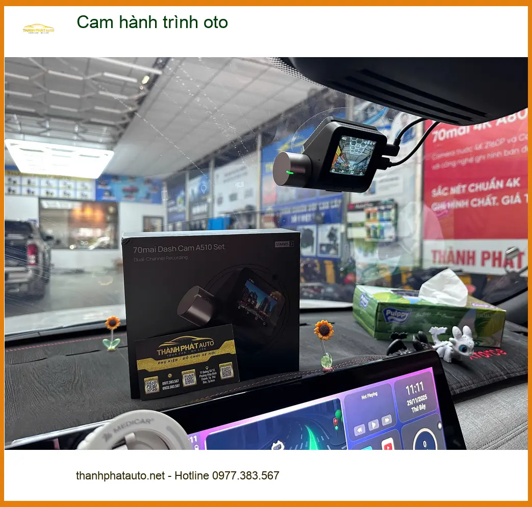 Anh Duy lắp Cam hành trình oto cho Honda CRV tại Quận Thủ Đức để an tâm lái xe