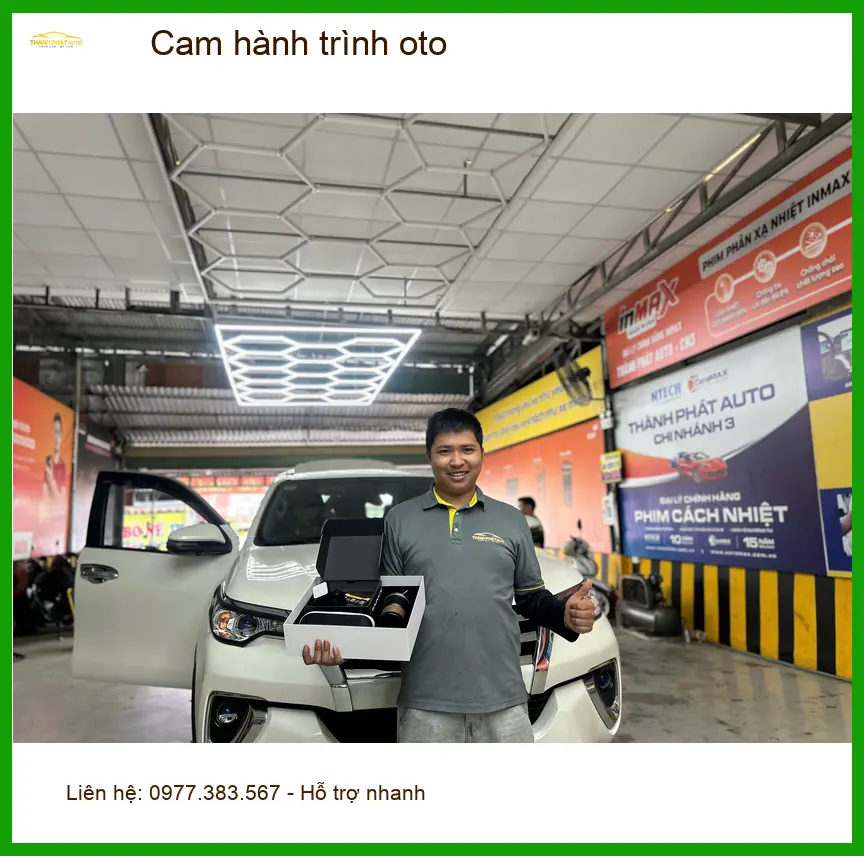 Chú Vỹ lắp cam hành trình oto Hyundai Accent Quận Thủ Đức ghi lại hành trình, bảo vệ tài xế ảnh thực tế 4