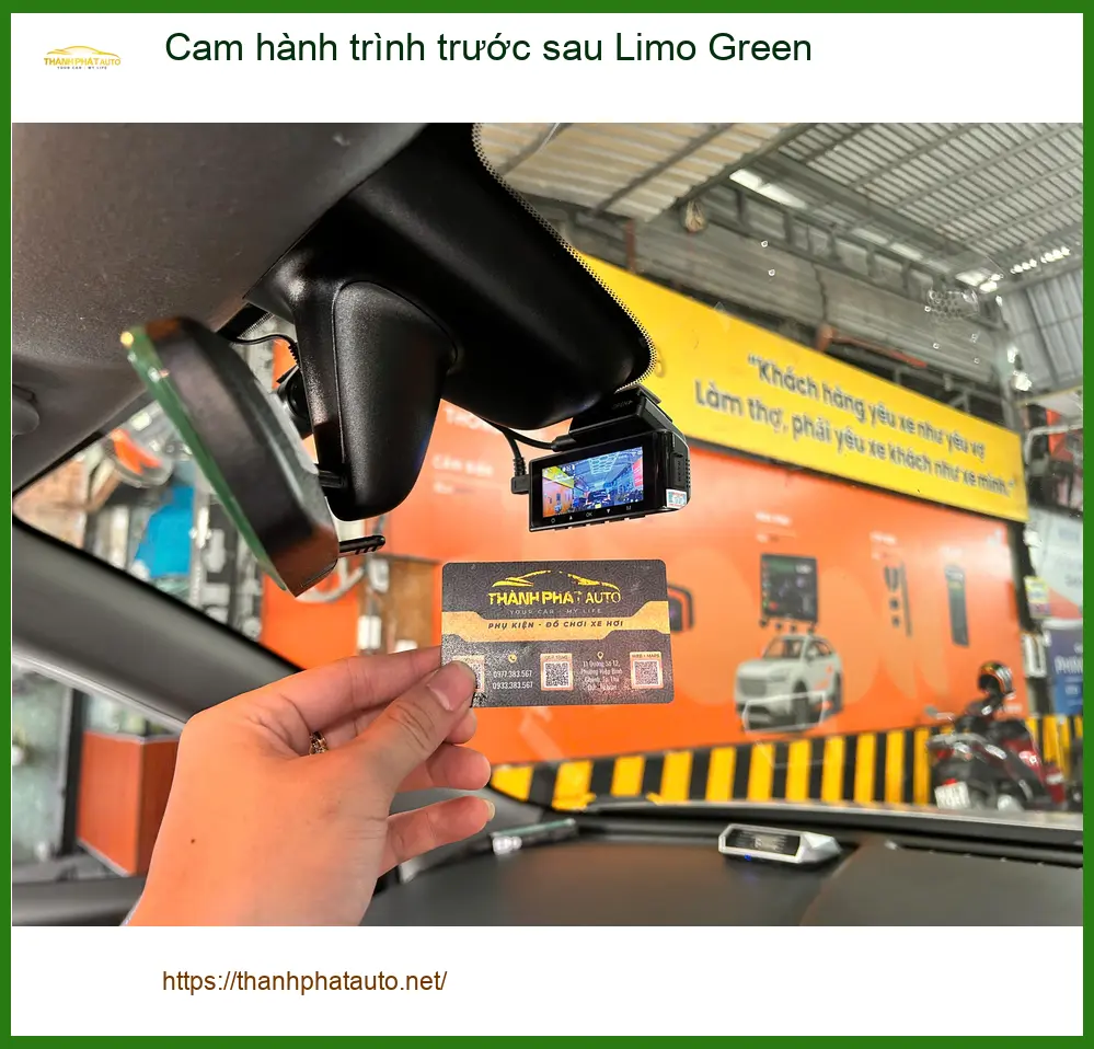 Anh Long gắn cam hành trình Limo Green trước sau cho Honda CRV Quận Thủ Đức