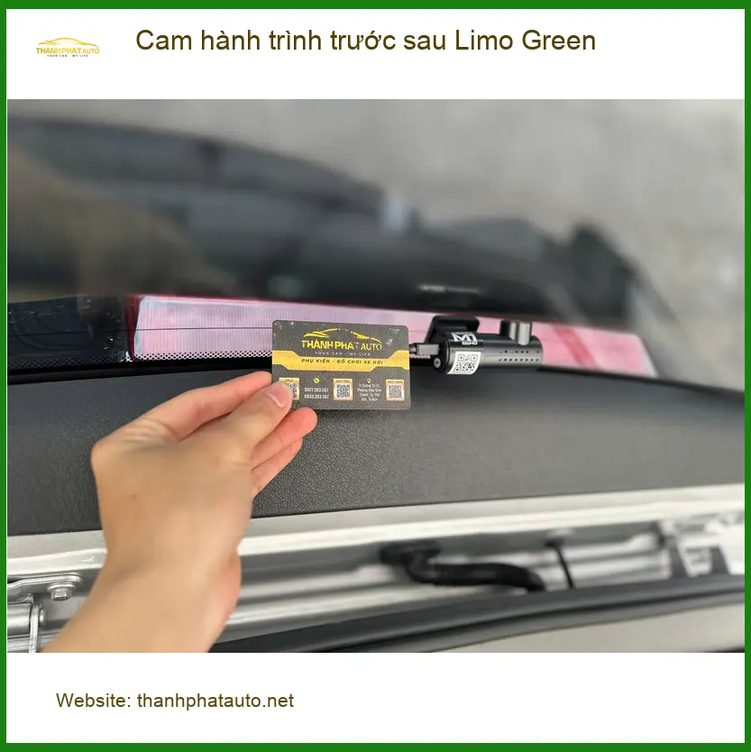 Anh Long gắn cam hành trình Limo Green trước sau cho Honda CRV Quận Thủ Đức ảnh thực tế 3