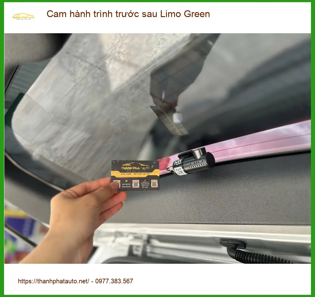 Anh Long gắn cam hành trình Limo Green trước sau cho Honda CRV Quận Thủ Đức ảnh thực tế 4