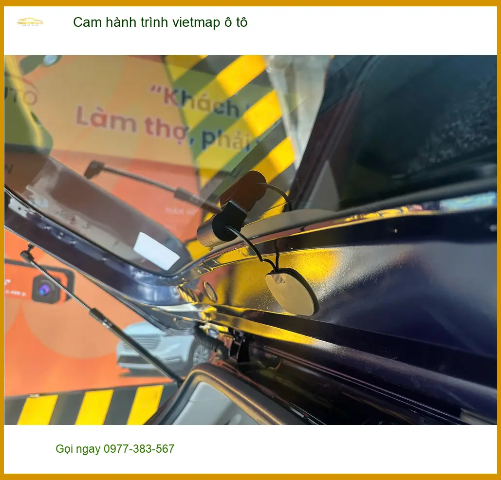 Anh Minh lắp camera hành trình Vietmap ô tô tại Quận 12 cho Honda CRV ảnh thực tế 4
