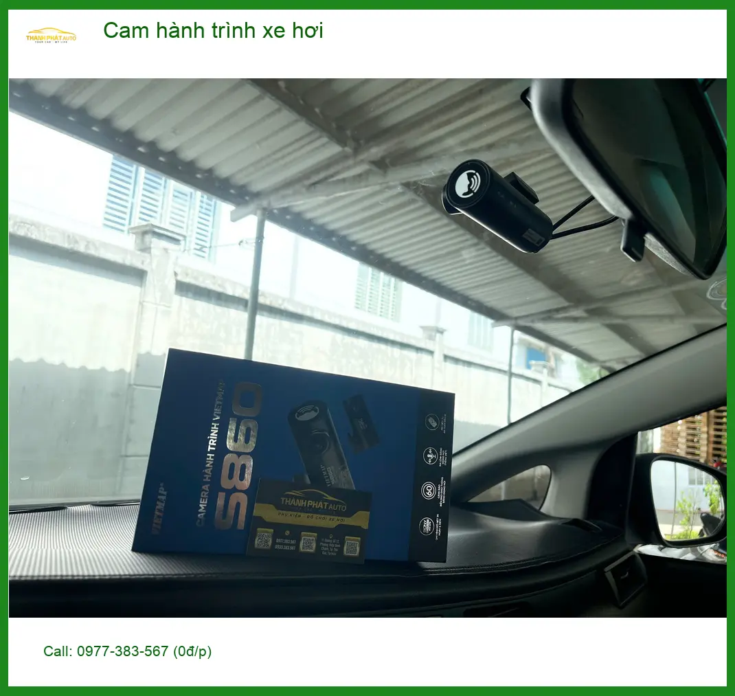 Chị Thảo gắn cam hành trình xe hơi Suzuki XL7 tại Quận 7 để ghi lại hành trình rõ nét khi đi đêm ảnh thực tế 2