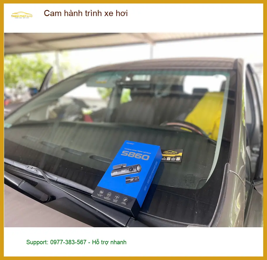 Chị Thảo gắn cam hành trình xe hơi Suzuki XL7 tại Quận 7 để ghi lại hành trình rõ nét khi đi đêm ảnh thực tế 4