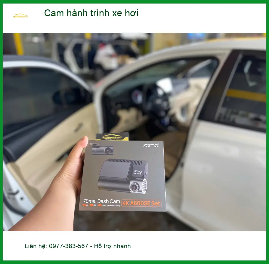 Chị Mai Anh lắp cam hành trình xe hơi Toyota Raize tại Quận Huyện Nhà Bè