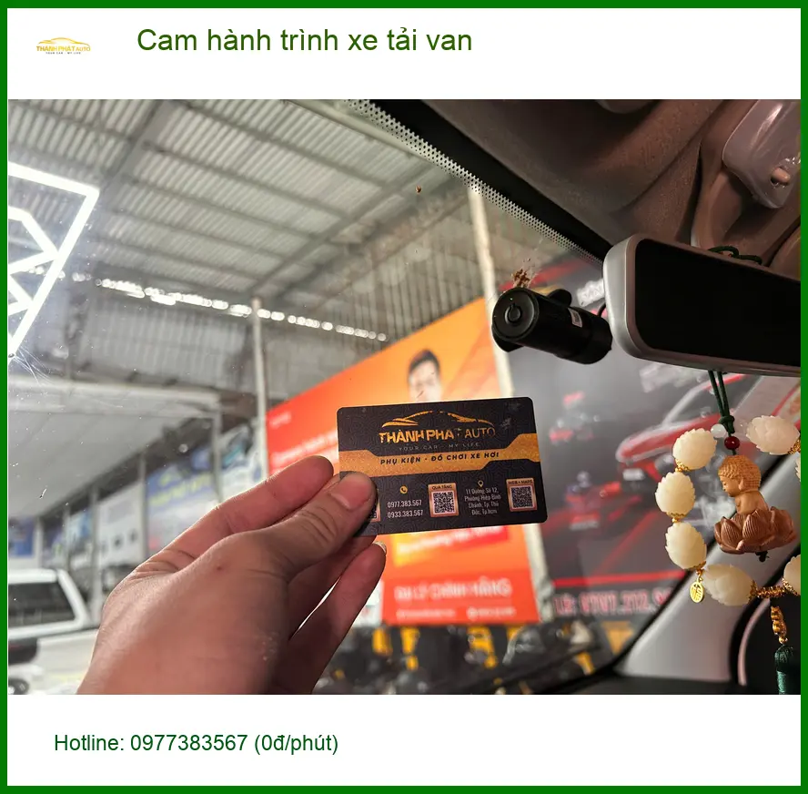 Anh Dũng lắp cam hành trình xe tải van Kenbo Quận Tân Bình cần loại bền bỉ ảnh thực tế 2