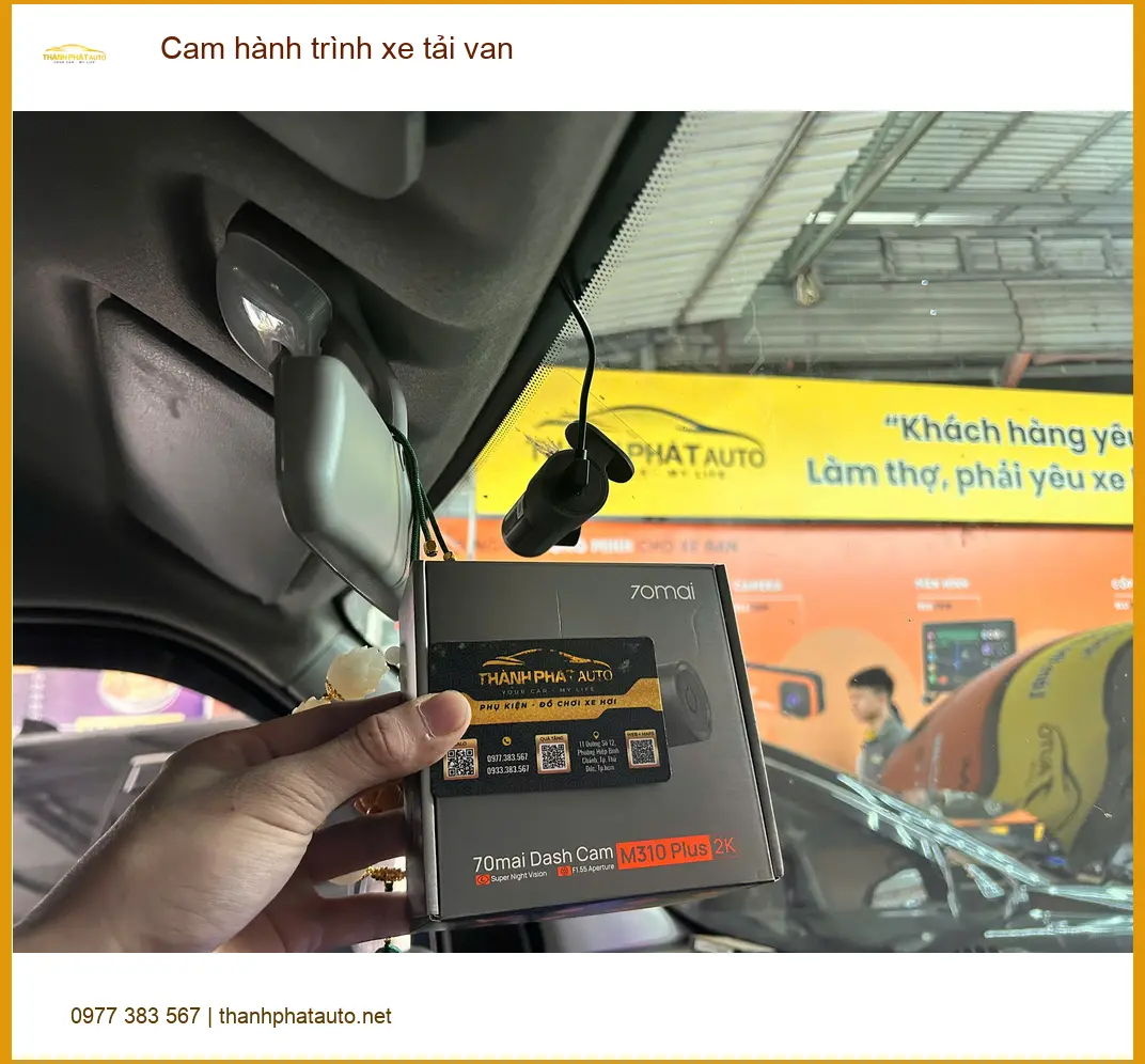 Anh Dũng lắp cam hành trình xe tải van Kenbo Quận Tân Bình cần loại bền bỉ ảnh thực tế 3