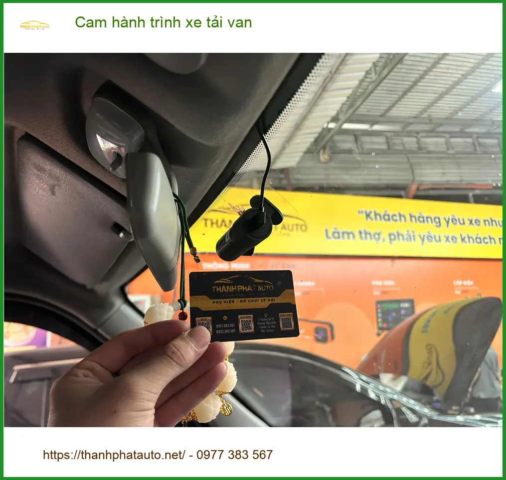 Anh Dũng lắp cam hành trình xe tải van Kenbo Quận Tân Bình cần loại bền bỉ ảnh thực tế 4