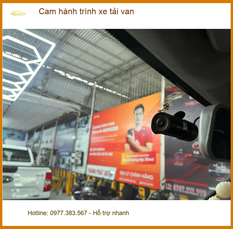 Chú Sơn lắp cam hành trình xe tải van cho Hyundai Solati tại Cần Giờ ảnh thực tế 2
