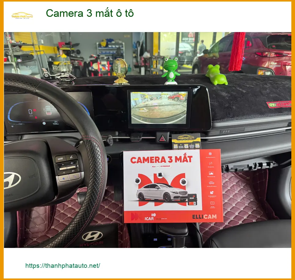 Anh Khánh lắp Camera 3 mắt ô tô Hyundai Creta tại Củ Chi để giám sát tốt hơn ảnh thực tế 2