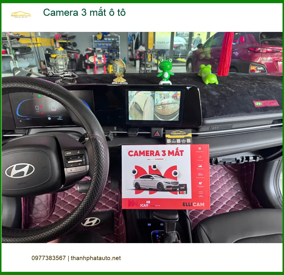Anh Khánh lắp Camera 3 mắt ô tô Hyundai Creta tại Củ Chi để giám sát tốt hơn ảnh thực tế 3