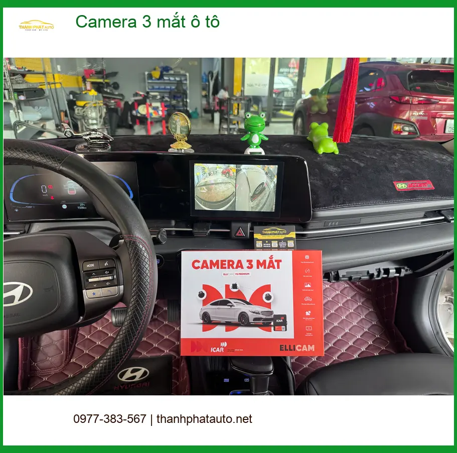 Anh Khánh lắp Camera 3 mắt ô tô Hyundai Creta tại Củ Chi để giám sát tốt hơn ảnh thực tế 5