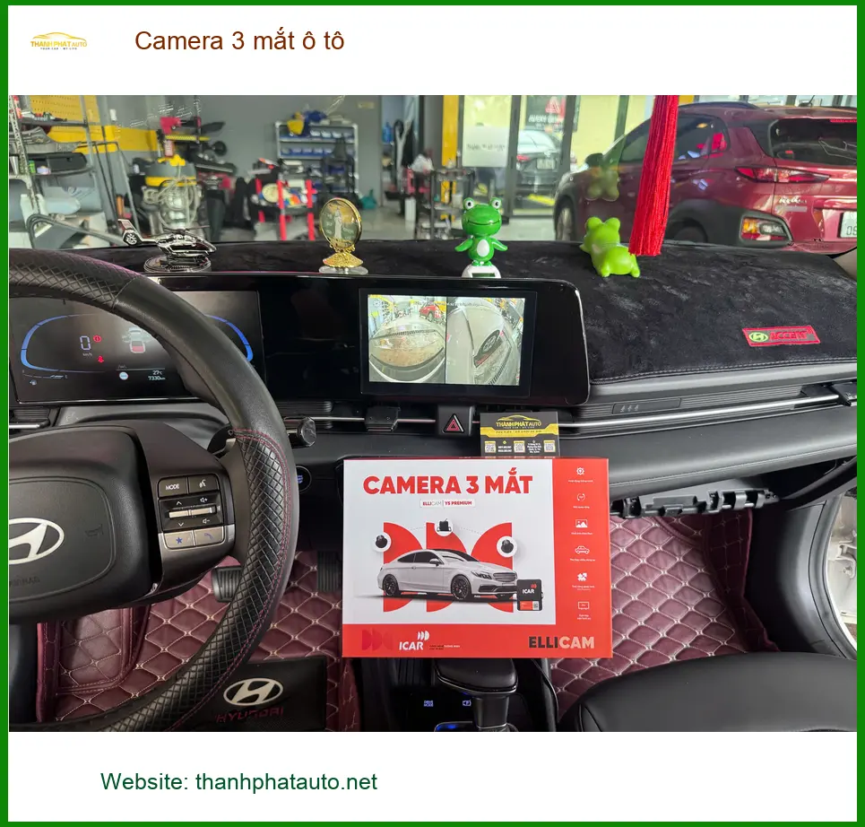 Anh Dũng lắp camera 3 mắt ô tô cho Toyota Corolla Cross tại Quận 9 ảnh thực tế 2
