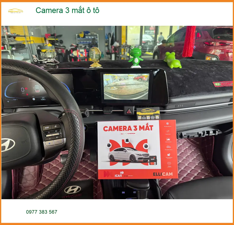 Anh Dũng lắp camera 3 mắt ô tô cho Toyota Corolla Cross tại Quận 9 ảnh thực tế 4