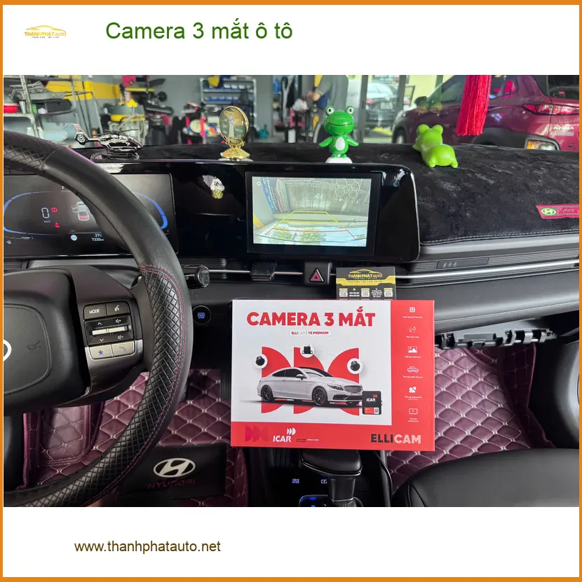 Anh Đức lắp Camera 3 mắt ô tô tại Quận 2 cho Kia K3 đảm bảo tầm nhìn rộng ảnh thực tế 2