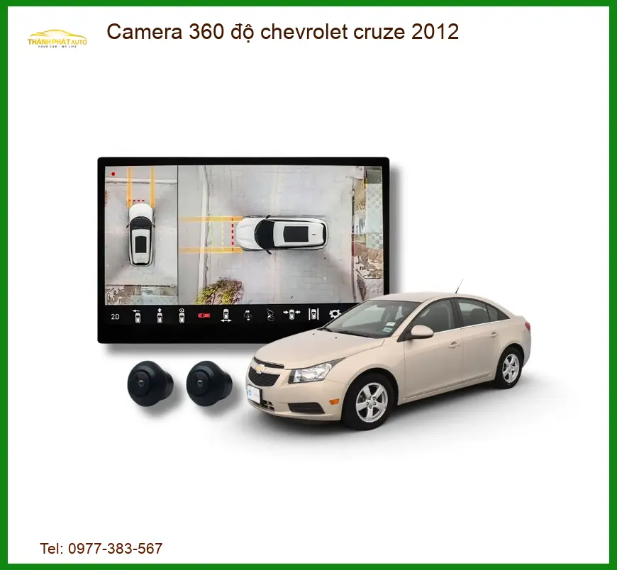 Camera 360 độ Chevrolet Cruze 2012 - Trung Tâm Lắp Đặt Uy Tín TPHCM