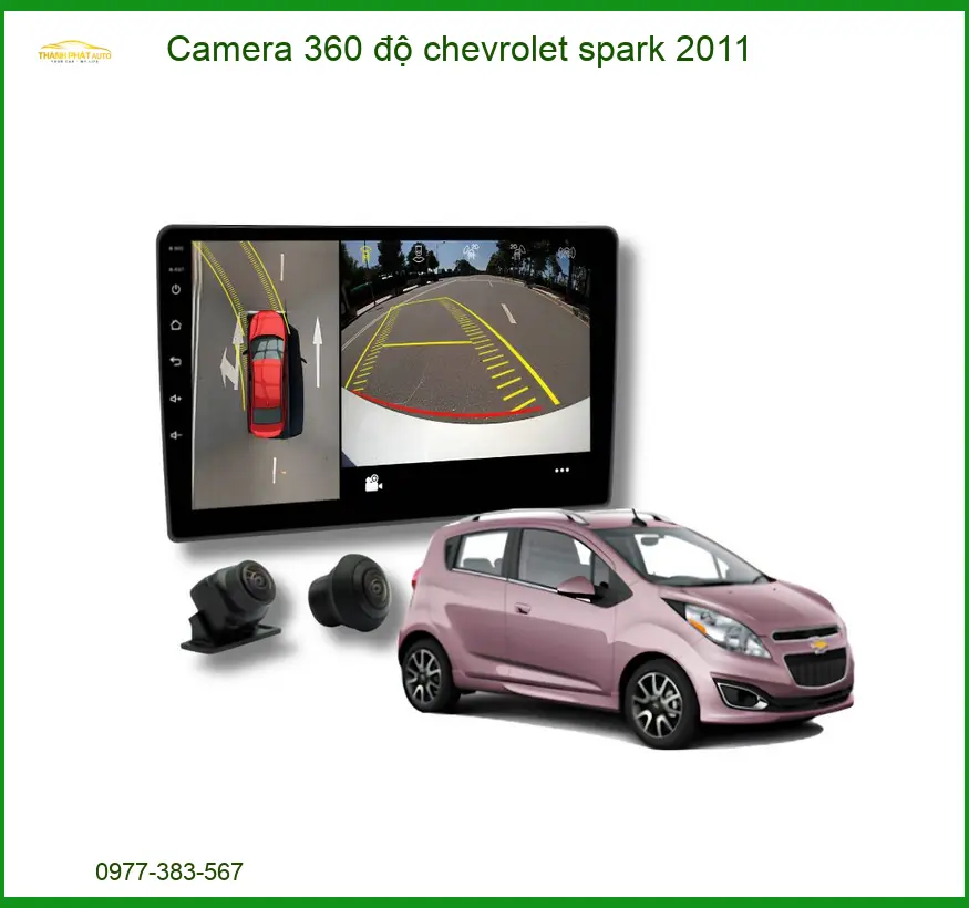 Camera 360 độ Chevrolet Spark 2011 - Trung Tâm Lắp Đặt Uy Tín TPHCM