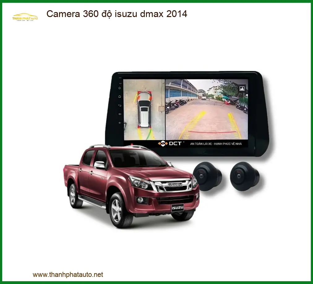 Camera 360 độ Isuzu D-Max 2014 - Địa Chỉ Lắp Đặt Uy Tín TPHCM